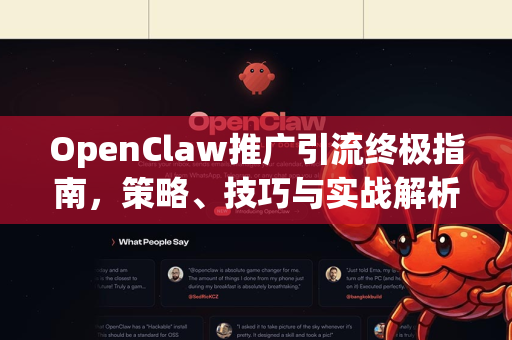 OpenClaw推广引流终极指南，策略、技巧与实战解析-第1张图片-OpenClaw 中文站-AI龙虾中文社区