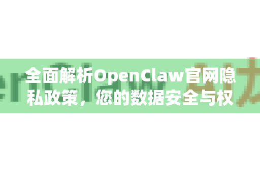 全面解析OpenClaw官网隐私政策，您的数据安全与权利指南