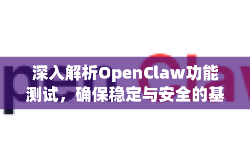 深入解析OpenClaw功能测试，确保稳定与安全的基石