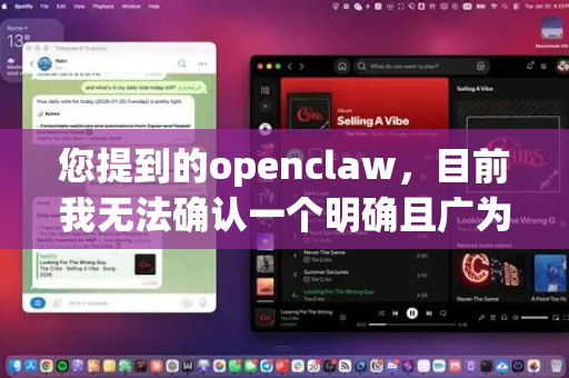 您提到的openclaw，目前我无法确认一个明确且广为人知的官方品牌或产品