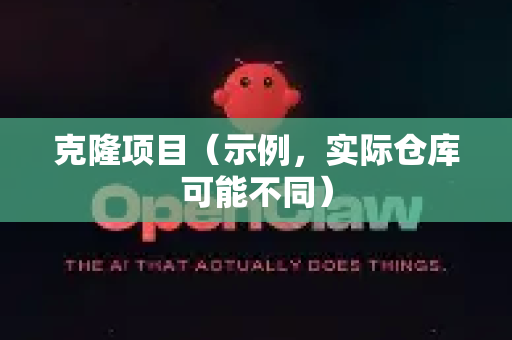 克隆项目（示例，实际仓库可能不同）