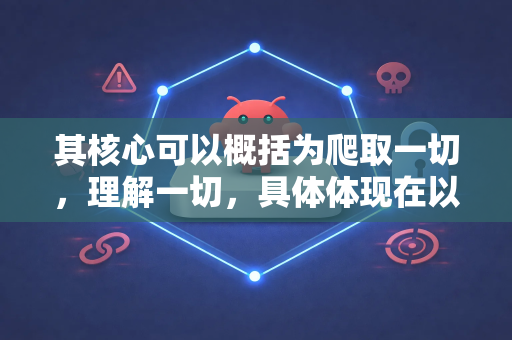 其核心可以概括为爬取一切，理解一切，具体体现在以下几个模块和流程中